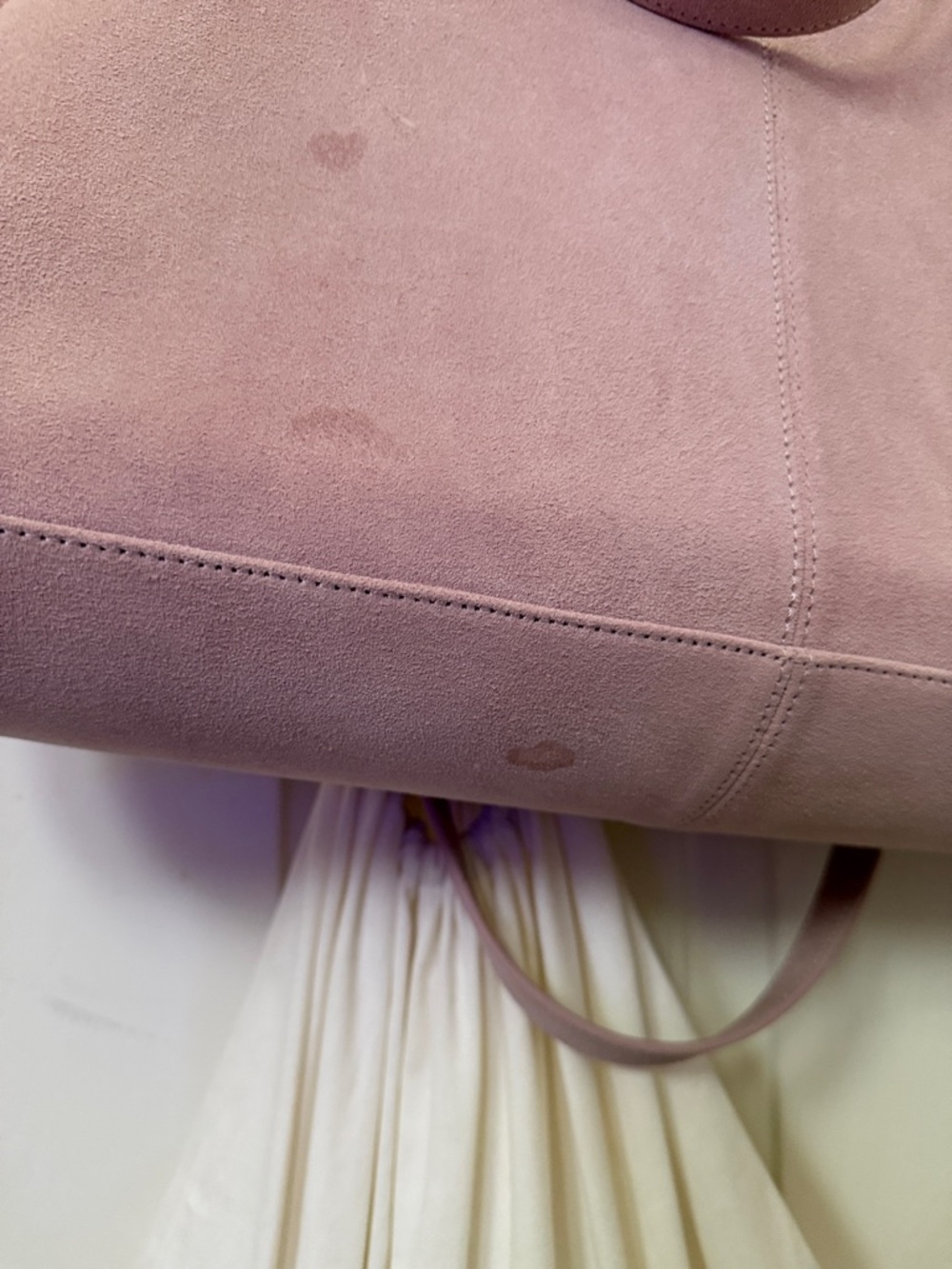 SALE! Ugg/telfar Tote Bag - Pink Shearling Trim - Picture 7 of 13